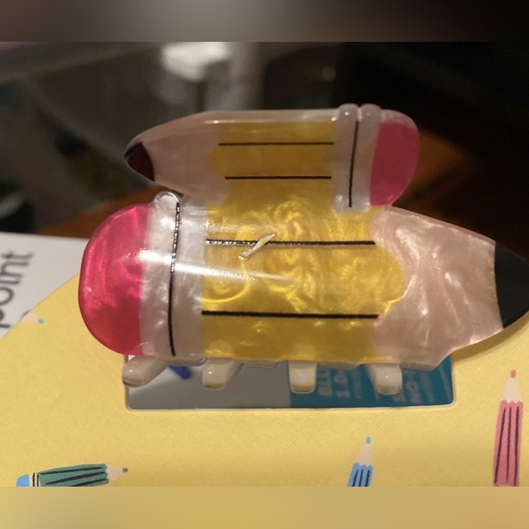 NWT ✏️ 🍎 Piper K back to school hair clips set of 4 - Picture 9 of 16